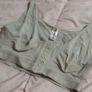 Beige Wireless Comfort Bra by Glamorise